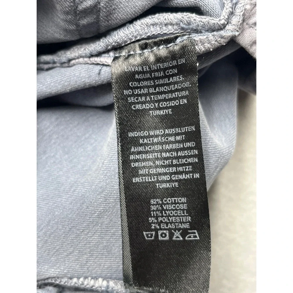 RYE 51 Men's Gray‎ Slim Straight Stretch Pants 32x32 (30x32) Soft Luxury Casual